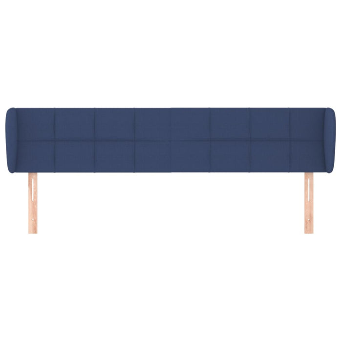 Tăblie de pat cu aripioare, albastru, 183x23x78/88 cm textil - WALTI WALTI