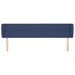 Tăblie de pat cu aripioare, albastru, 183x23x78/88 cm textil - WALTI WALTI