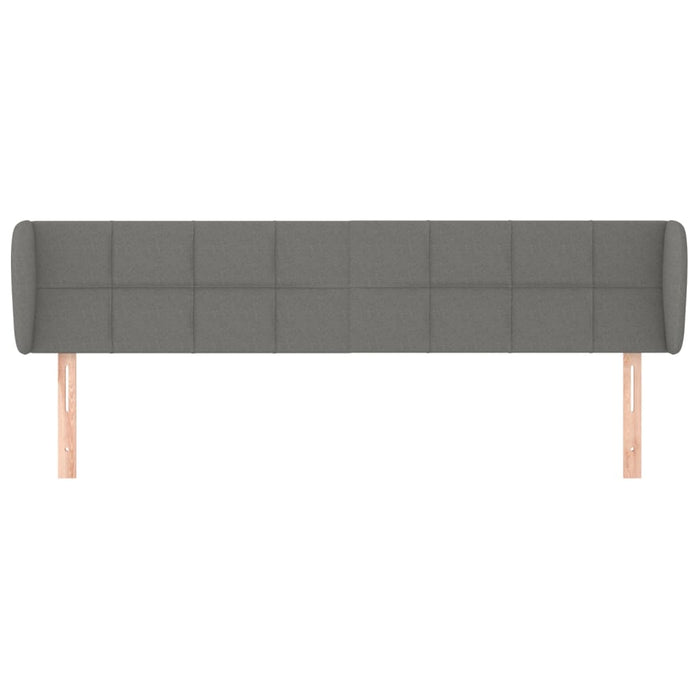 Tăblie de pat cu aripioare gri închis 203x23x78/88 cm textil - WALTI WALTI