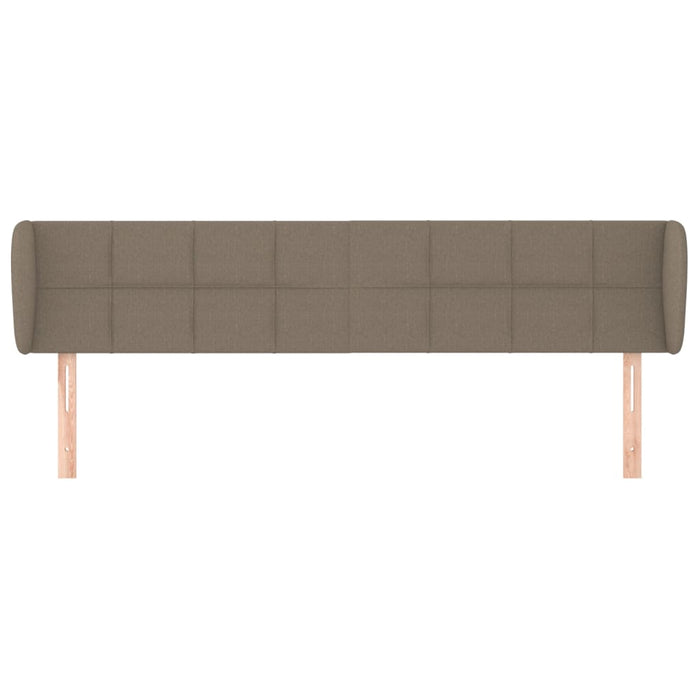 Tăblie de pat cu aripioare gri taupe 203x23x78/88 cm textil - WALTI WALTI