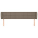 Tăblie de pat cu aripioare gri taupe 203x23x78/88 cm textil - WALTI WALTI