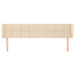 Tăblie de pat cu aripioare crem 203x23x78/88 cm textil - WALTI WALTI