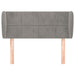 Tăblie de pat cu aripioare gri deschis 83x23x78/88 cm catifea - WALTI WALTI