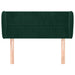 Tăblie de pat cu aripioare verde închis 83x23x78/88 cm catifea - WALTI WALTI