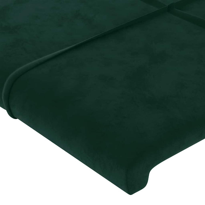 Tăblie de pat cu aripioare verde închis 83x23x78/88 cm catifea - WALTI WALTI