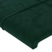 Tăblie de pat cu aripioare verde închis 83x23x78/88 cm catifea - WALTI WALTI