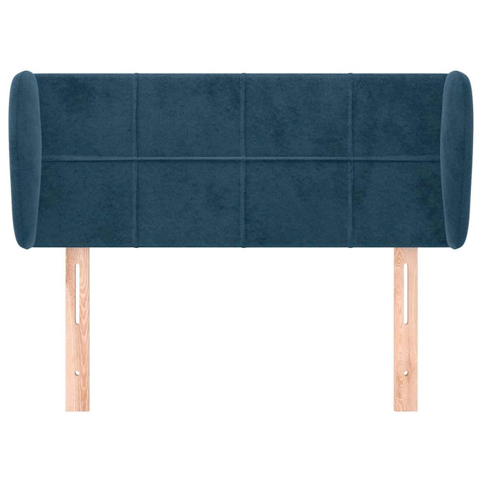 Tăblie pat cu aripioare albastru închis 83x23x78/88 cm catifea - WALTI WALTI
