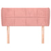 Tăblie de pat cu aripioare roz 83x23x78/88 cm catifea - WALTI WALTI