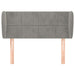 Tăblie de pat cu aripioare gri deschis 93x23x78/88 cm catifea - WALTI WALTI