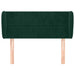 Tăblie de pat cu aripioare verde închis 93x23x78/88 cm catifea - WALTI WALTI