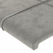 Tăblie de pat cu aripioare gri deschis 103x23x78/88 cm catifea - WALTI WALTI