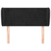 Tăblie de pat cu aripioare negru 103x23x78/88 cm catifea - WALTI WALTI