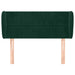 Tăblie de pat cu aripioare verde închis 103x23x78/88 cm catifea - WALTI WALTI