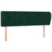 Tăblie de pat cu aripioare verde închis 147x23x78/88 cm catifea - WALTI WALTI