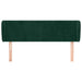 Tăblie de pat cu aripioare verde închis 147x23x78/88 cm catifea - WALTI WALTI