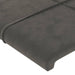 Tăblie de pat cu aripioare gri închis 163x23x78/88 cm catifea - WALTI WALTI