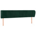 Tăblie de pat cu aripioare verde închis 203x23x78/88 cm catifea - WALTI WALTI