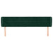 Tăblie de pat cu aripioare verde închis 203x23x78/88 cm catifea - WALTI WALTI
