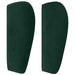 Tăblie de pat cu aripioare verde închis 203x23x78/88 cm catifea - WALTI WALTI