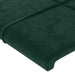 Tăblie de pat cu aripioare verde închis 203x23x78/88 cm catifea - WALTI WALTI