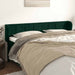 Tăblie de pat cu aripioare verde închis 203x23x78/88 cm catifea - WALTI WALTI