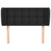 Tăblie de pat cu aripioare negru 83x23x78/88 cm piele ecologică - WALTI WALTI