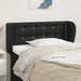 Tăblie de pat cu aripioare negru 83x23x78/88 cm piele ecologică - WALTI WALTI