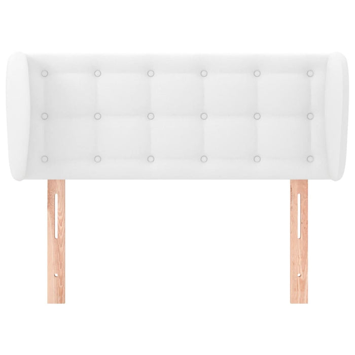 Tăblie de pat cu aripioare alb 83x23x78/88 cm piele ecologică - WALTI WALTI