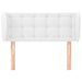 Tăblie de pat cu aripioare alb 83x23x78/88 cm piele ecologică - WALTI WALTI