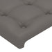 Tăblie de pat cu aripioare gri 83x23x78/88 cm piele ecologică - WALTI WALTI