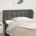 Tăblie de pat cu aripioare gri 83x23x78/88 cm piele ecologică - WALTI WALTI