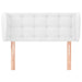 Tăblie de pat cu aripioare alb 93x23x78/88 cm piele ecologică - WALTI WALTI