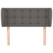 Tăblie de pat cu aripioare gri 93x23x78/88 cm piele ecologică - WALTI WALTI