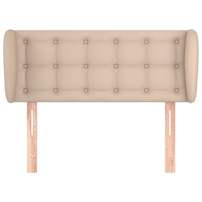 Tăblie pat cu aripioare cappuccino 93x23x78/88 cm piele eco WALTI