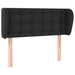 Tăblie de pat cu aripioare negru 103x23x78/88cm piele ecologică - WALTI WALTI