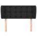Tăblie de pat cu aripioare negru 103x23x78/88cm piele ecologică - WALTI WALTI