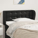 Tăblie de pat cu aripioare negru 103x23x78/88cm piele ecologică - WALTI WALTI
