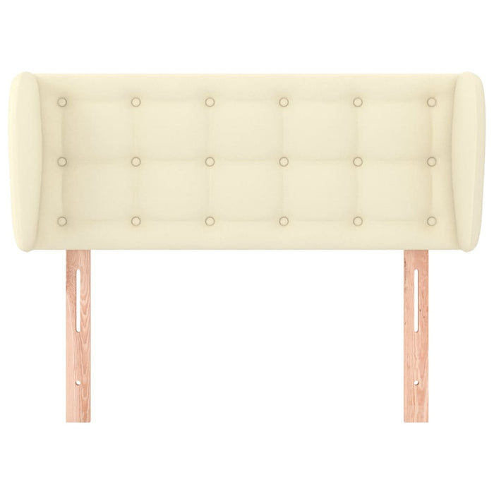 Tăblie de pat cu aripioare crem 103x23x78/88 cm piele ecologică - WALTI WALTI