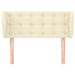 Tăblie de pat cu aripioare crem 103x23x78/88 cm piele ecologică - WALTI WALTI