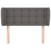 Tăblie de pat cu aripioare gri 103x23x78/88 cm piele ecologică - WALTI WALTI