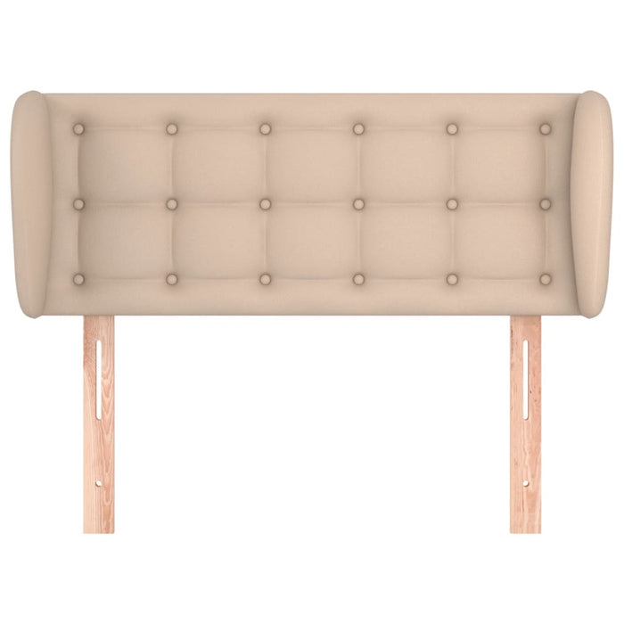 Tăblie pat cu aripioare cappuccino 103x23x78/88cm piele eco WALTI