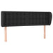 Tăblie de pat cu aripioare negru 147x23x78/88cm piele ecologică - WALTI WALTI