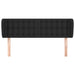Tăblie de pat cu aripioare negru 147x23x78/88cm piele ecologică - WALTI WALTI