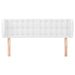 Tăblie de pat cu aripioare, alb, 147x23x78/88cm piele ecologică - WALTI WALTI