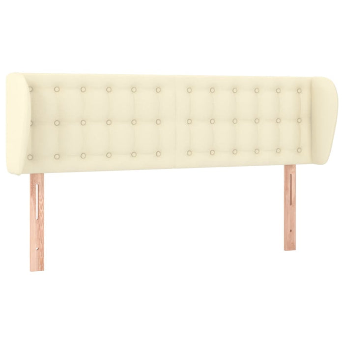 Tăblie de pat cu aripioare crem 147x23x78/88 cm piele ecologică - WALTI WALTI