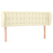 Tăblie de pat cu aripioare crem 147x23x78/88 cm piele ecologică - WALTI WALTI
