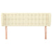 Tăblie de pat cu aripioare crem 147x23x78/88 cm piele ecologică - WALTI WALTI
