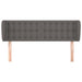 Tăblie de pat cu aripioare gri 147x23x78/88 cm piele ecologică - WALTI WALTI