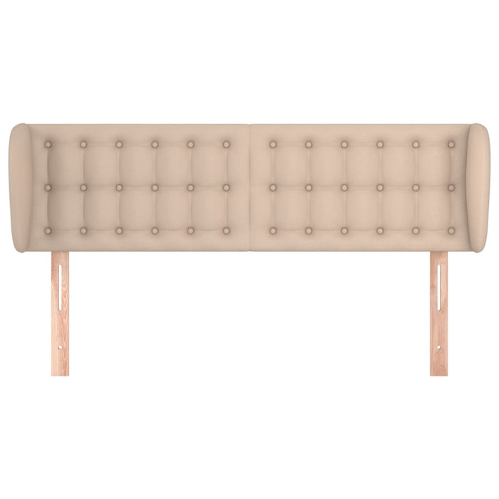 Tăblie pat cu aripioare cappuccino 147x23x78/88cm piele eco - WALTI WALTI