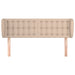Tăblie pat cu aripioare cappuccino 147x23x78/88cm piele eco - WALTI WALTI